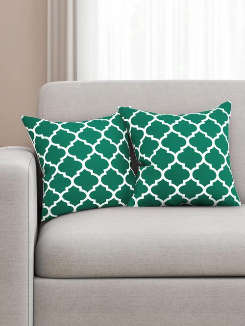 cotton  geometric hd digital premium 16 by 16 cushion covers (set of 2) - 11697346 - Very Small Image - 1