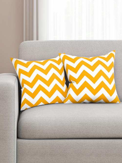 cotton  geometric hd digital premium 16 by 16 cushion covers (set of 2) - 11697366 - Very Small Image - 1
