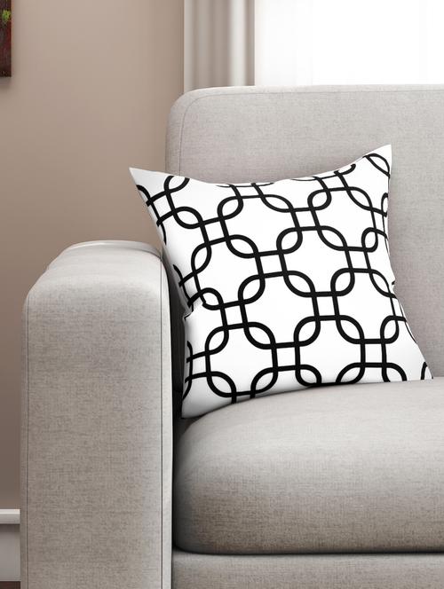 cotton  geometric hd digital premium 16 by 16 cushion covers (set of 1) - 11697498 - Very Small Image - 1
