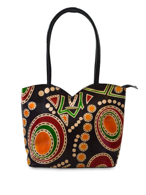 multicolour terracotta leather handbag - 1170165 - Very Small Image - 1