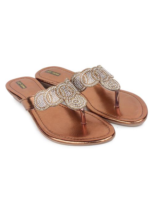 copper suede sandals - 11704050 - Very Small Image - 1