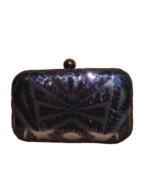 blue embellished velvet clutch - 11706877 - Very Small Image - 1