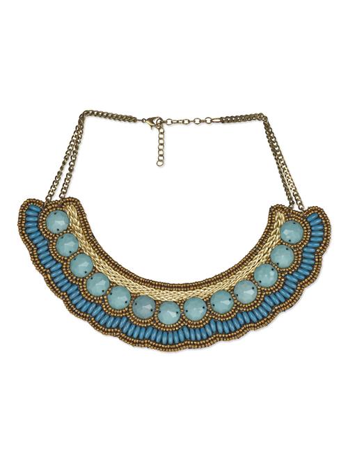 blue beaded choker necklace - 1171433 - Very Small Image - 1