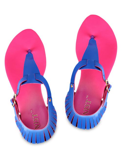 blue toe separator flat sandals - 1171976 - Very Small Image - 1