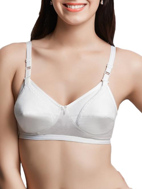 lace trim bow patch maternity bra - 11720664 - Very Small Image - 1