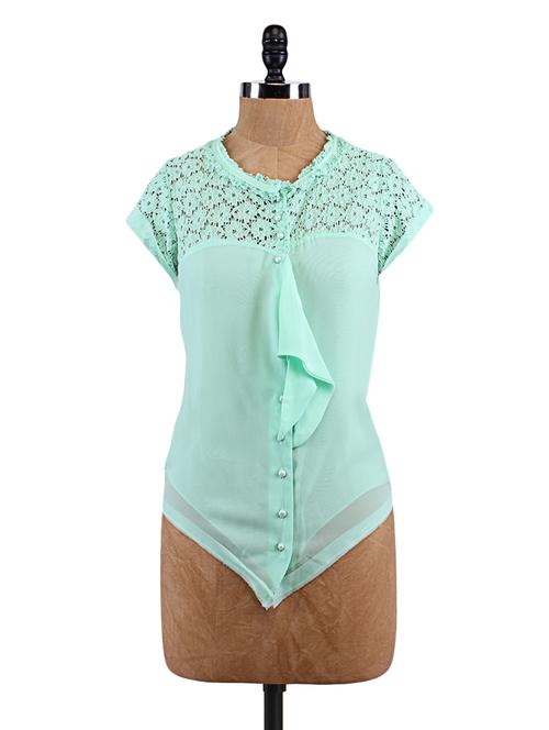Mint Green Chiffon Top - 1172165 - Very Small Image - 1