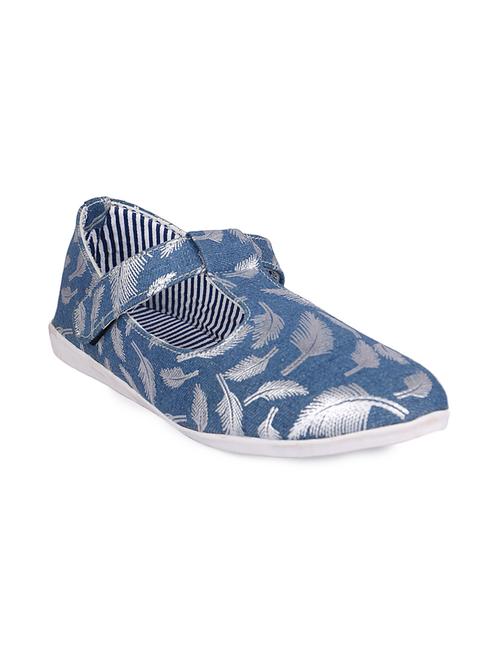 blue printed denim sneaker - 11721993 - Very Small Image - 1