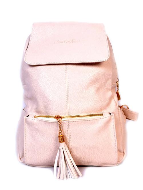 white leatherette backpack - 11737442 - Very Small Image - 1