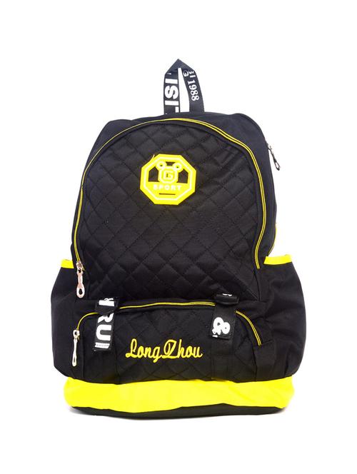 black synthetic leather backpack - 11737477 - Very Small Image - 1