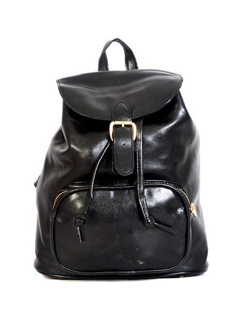 black leatherette backpack - 11737489 - Very Small Image - 1