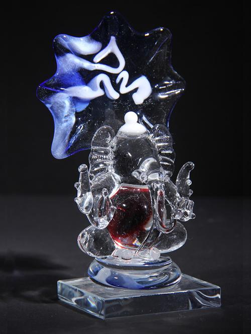 anasa crystal sheshnag ganesh god idol - 11741410 - Very Small Image - 1