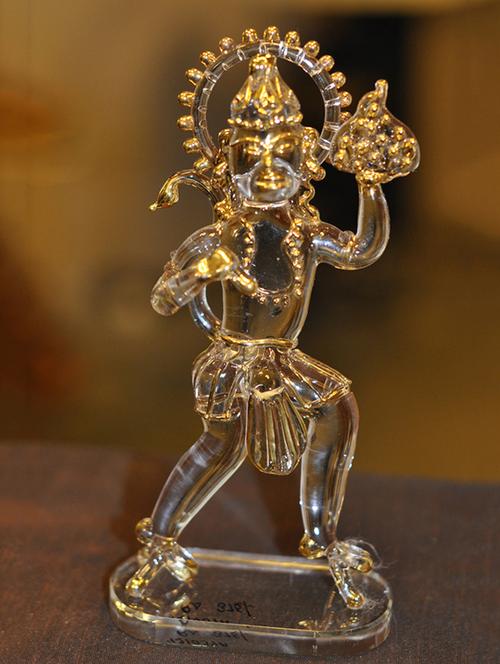 anasa hanuman ji god idol with 22ct gold plated - 11741452 - Very Small Image - 1