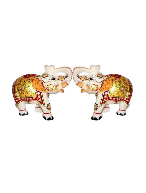white marble elephant statues - 11743237 - Very Small Image - 1