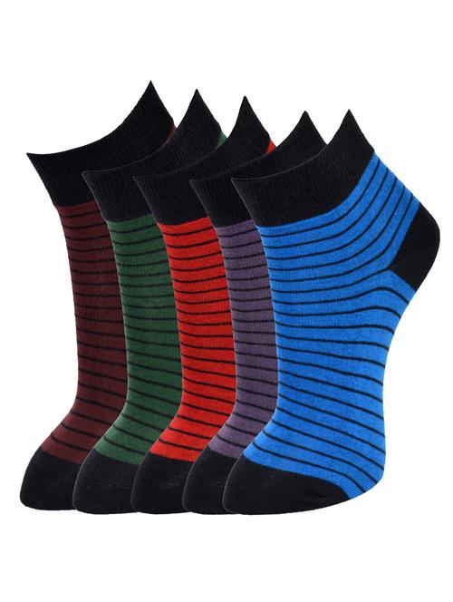 multi colored cotton sock (set of 5) - 11747774 - Very Small Image - 1