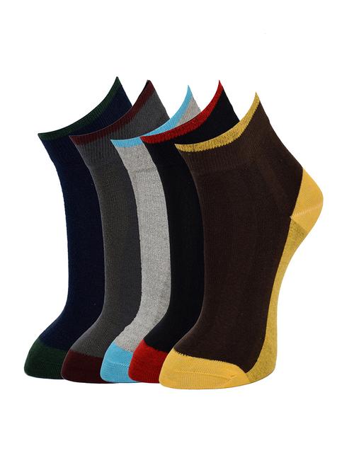 multi colored cotton sock (set of 5) - 11747782 - Very Small Image - 1