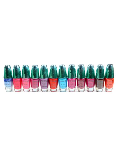 set of 12 multicolored bonjour paris nail polish - 11750328 - Very Small Image - 1