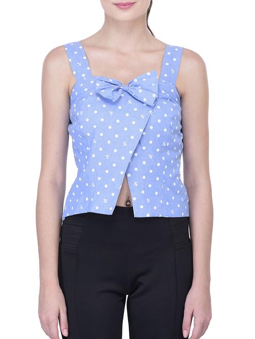 blue cotton top - 11759770 - Very Small Image - 1