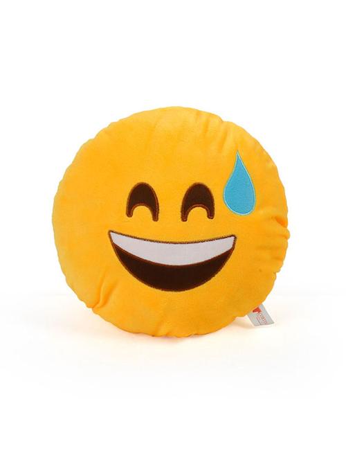 laughing smiley cushion - 11768923 - Very Small Image - 1