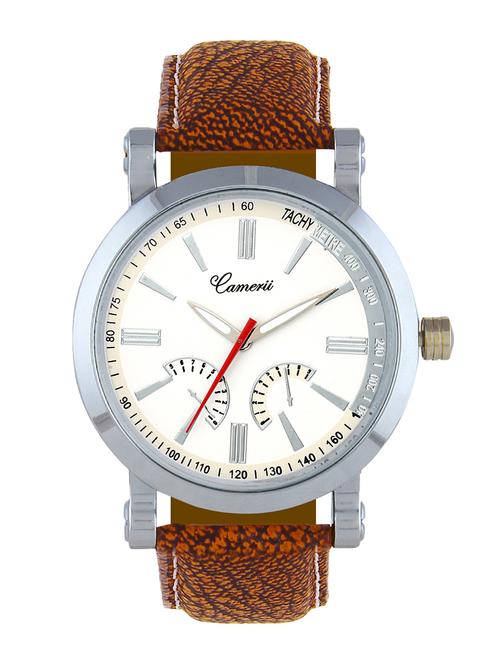 camerii elegance white dail wrist watch  for men wm51 - 11779138 - Very Small Image - 1
