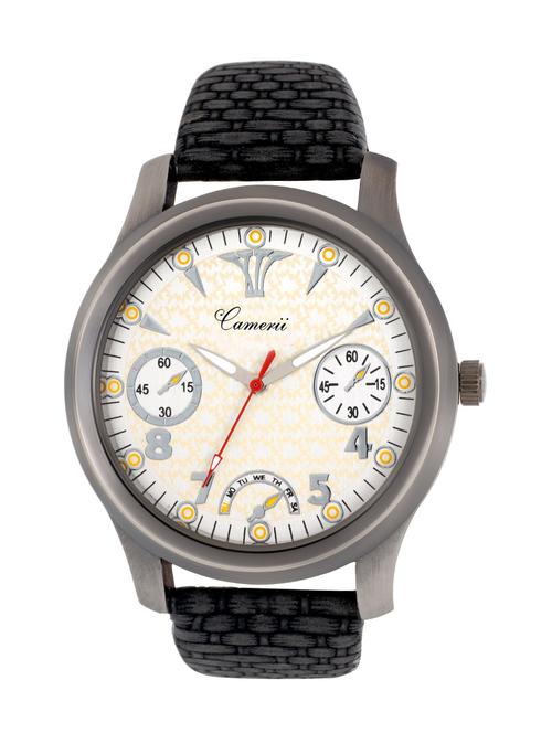 camerii elegance white dail wrist watch  for men wm65 - 11779152 - Very Small Image - 1