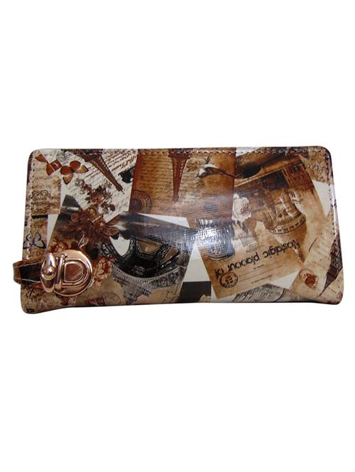multi coloured leatherette clutch - 11780001 - Very Small Image - 1
