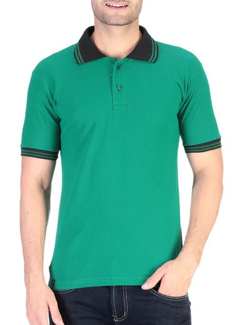 green solid cotton t-shirt - 11788143 - Very Small Image - 1