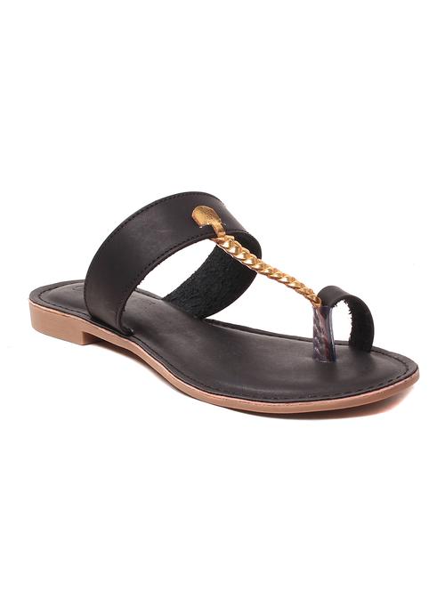 black  toe separator sandal - 11788321 - Very Small Image - 1