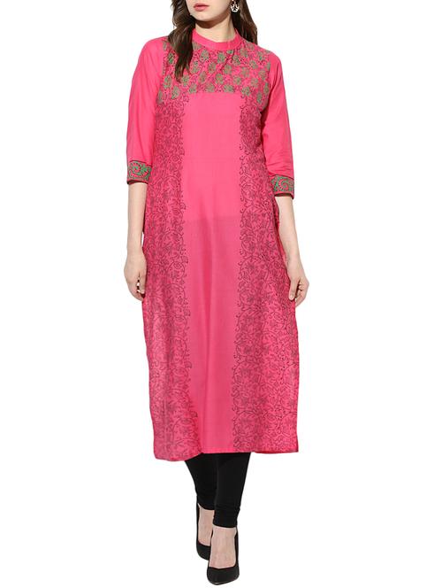 women's straight kurta - 11789254 - Very Small Image - 1