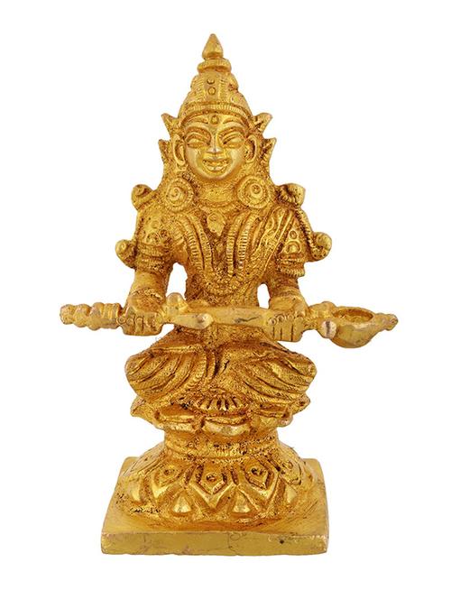 shopendhere goddess annapurna (brass) (20 cm x 6.5 cm x 20 cm, bronze) - 11789437 - Very Small Image - 1