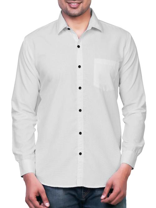 white cotton casual shirt - 11789474 - Very Small Image - 1
