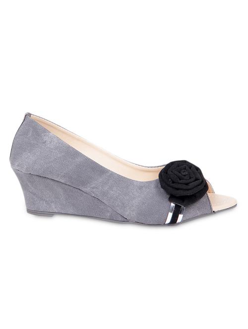 Grey denim wedges - 1180707 - Very Small Image - 1