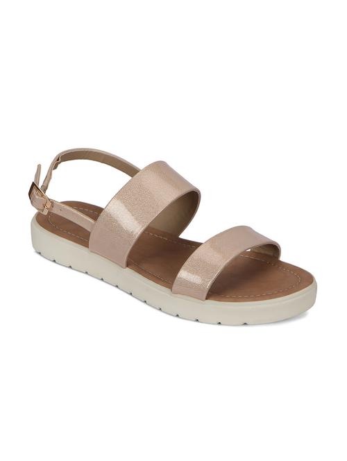 nude back strap faux leather sandal - 11816769 - Very Small Image - 1