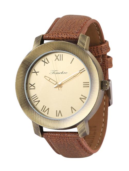 timebre men casual golden analog watch - 11817307 - Very Small Image - 1