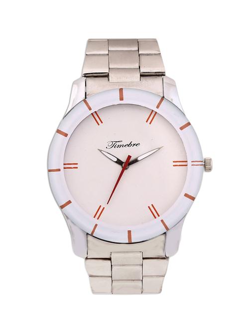 timebre men's steel white analog watch - 11817481 - Very Small Image - 1