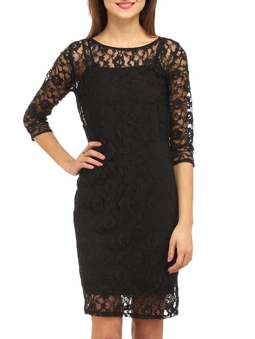black net dress - 11820894 - Very Small Image - 1