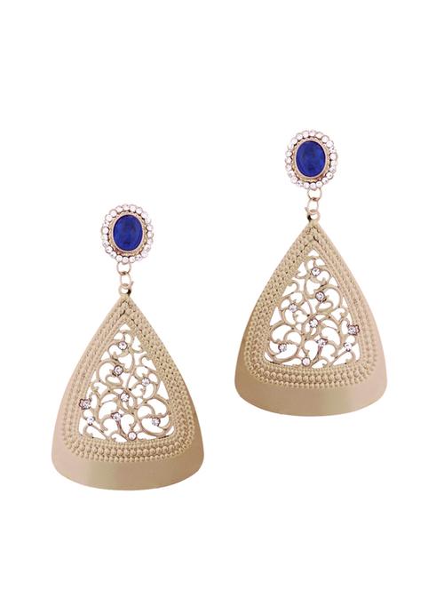 blue brass drop earring - 11827171 - Very Small Image - 1
