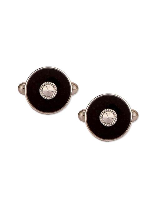 Black Metal Cufflink - 11827632 - Very Small Image - 1