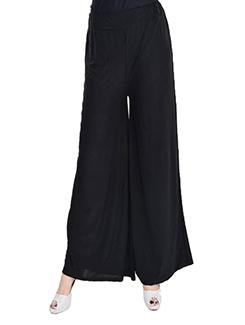 black crepe palazzos - 11831457 - Very Small Image - 1
