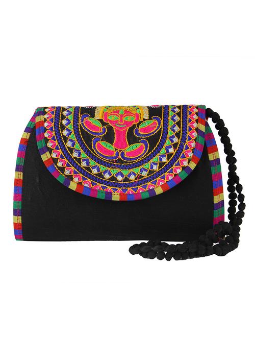 black cotton blend purse - 11833026 - Very Small Image - 1