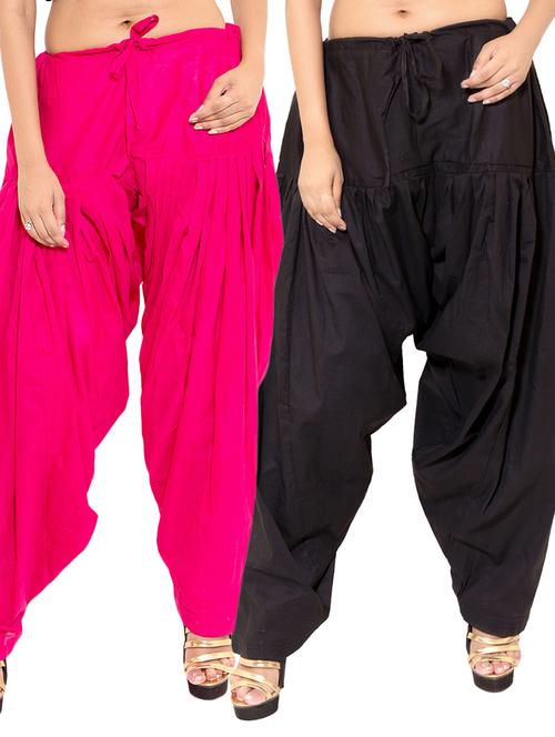set of 2 multicolored rayon salwars - 11841097 - Very Small Image - 1