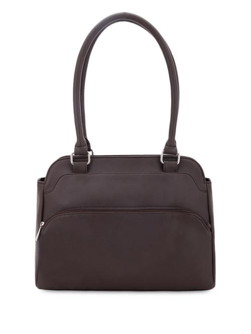 dark brown leatherette handbag - 1184826 - Very Small Image - 1