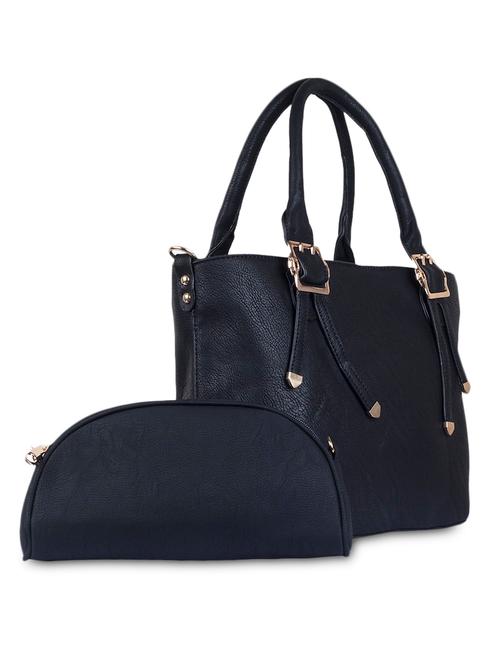 two string buckle leatherette handbag - 1185021 - Very Small Image - 1