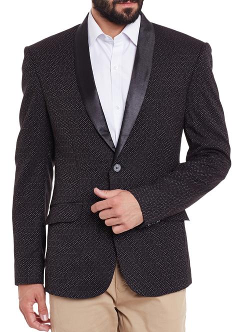 black wool & polyester blend casual blazer - 11853957 - Very Small Image - 1