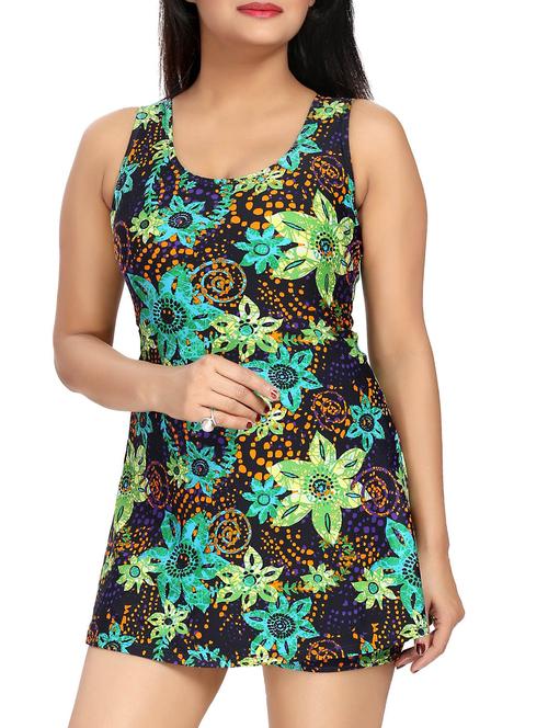 multi colored  nylon printed  swimsuit - 11854463 - Very Small Image - 1