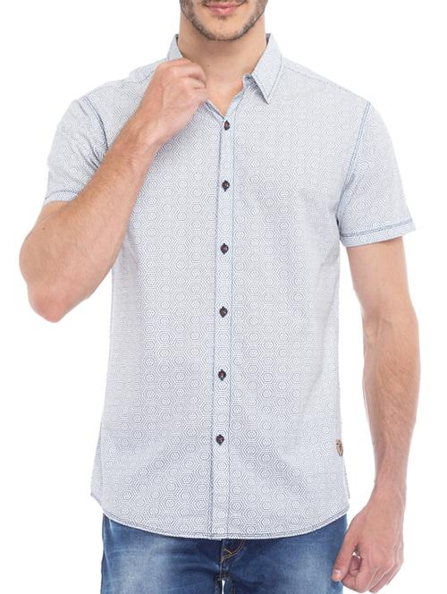 white cotton casual shirt - 11855192 - Very Small Image - 1