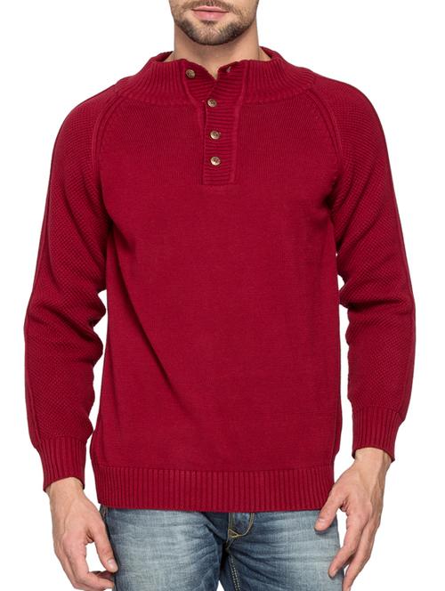 red cotton pullover - 11855240 - Very Small Image - 1