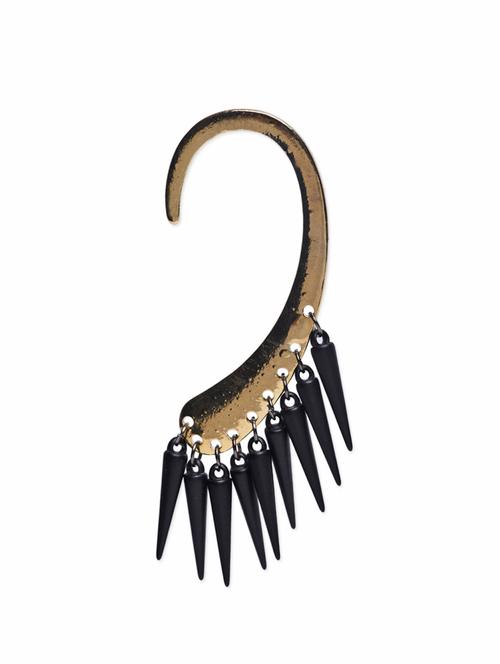 black spikes metallic earcuff - 1185647 - Very Small Image - 1