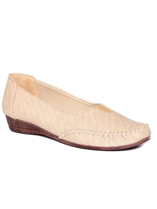 beige faux leather slip on loafers - 11856849 - Very Small Image - 1