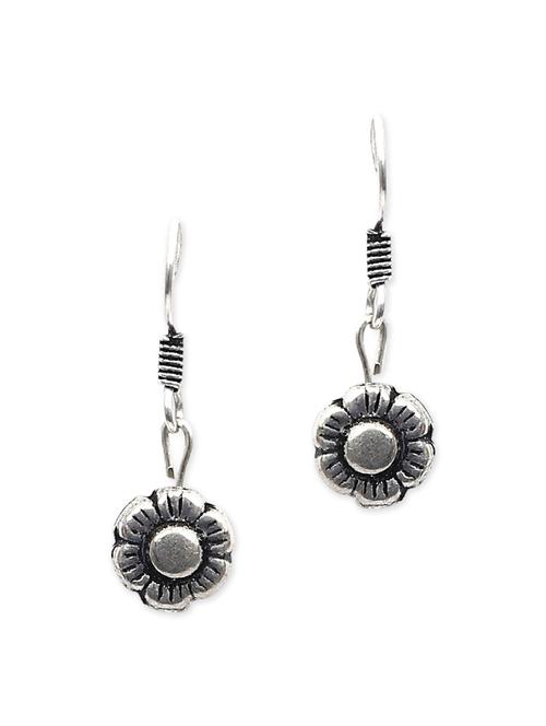 silver drop earring - 11857209 - Very Small Image - 1