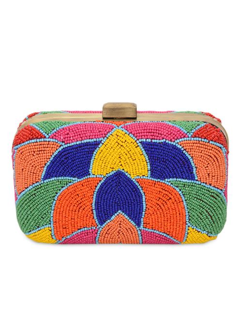 multicolored beaded box clutch - 1185987 - Very Small Image - 1